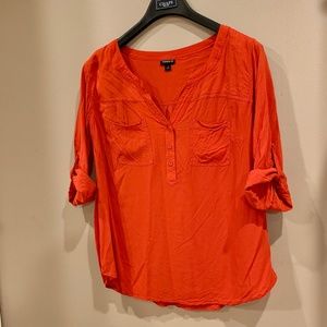 NWOT Torrid 3/4 Sleeve Challis Blouse (1X)